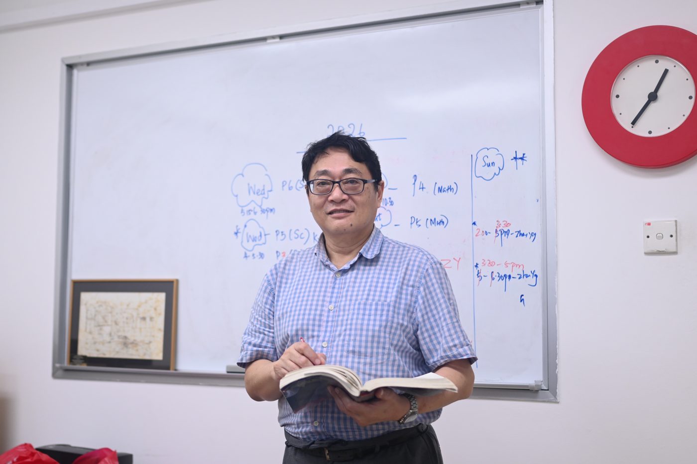 Tutor at the whiteboard