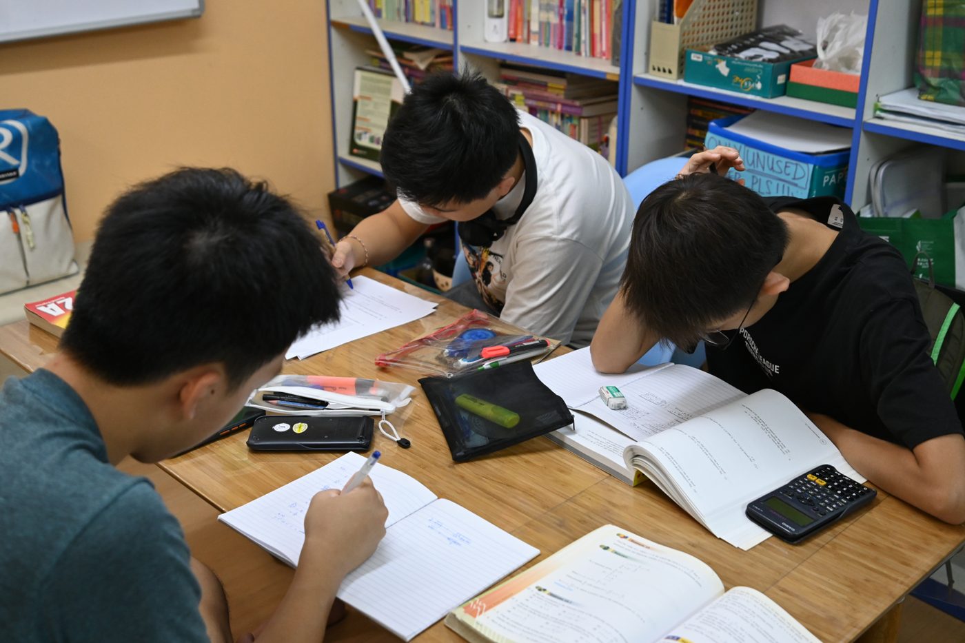 Students in class